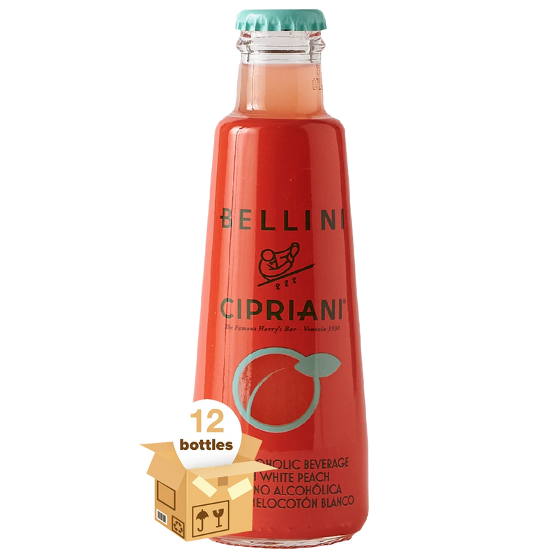 Cipriani Non Alcoholic Bellini Cocktail, Case 12x180ml