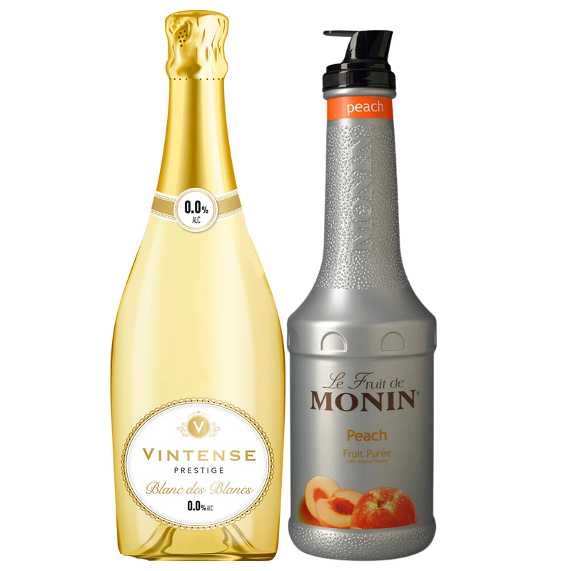طقم بيليني الخوخ الكلاسيكي، 1x75cl / 1x1L
