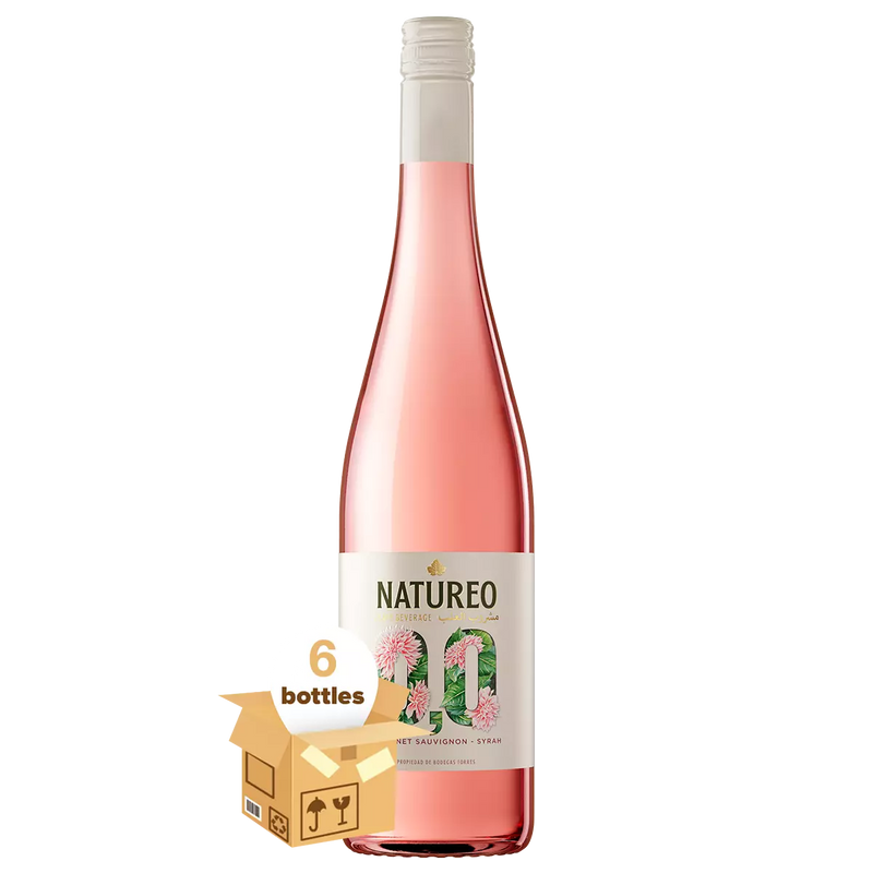 Natureo Rose Grape Beverage 0.0%, Case 6x75cl