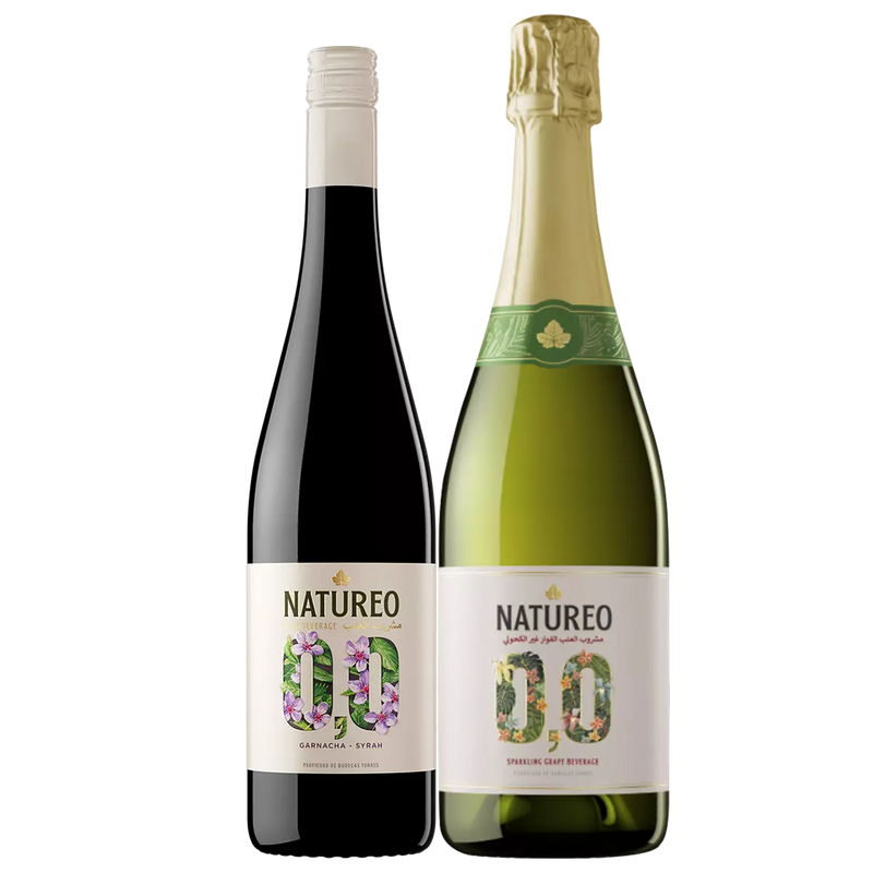 Natureo Sparkling Muscat Grape & Garnacha Syrah Grape 0.0%, 2x75cl