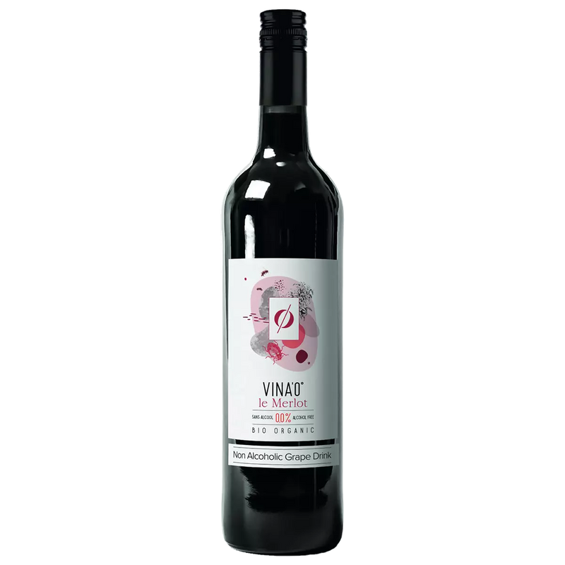 VINA’0° le Merlot Organic Non Alcoholic Wine, 75cl