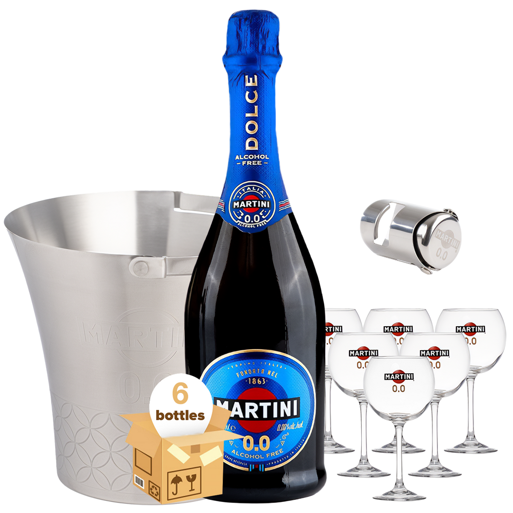 Martini Dolce Celebration Set, Case 6x75cl