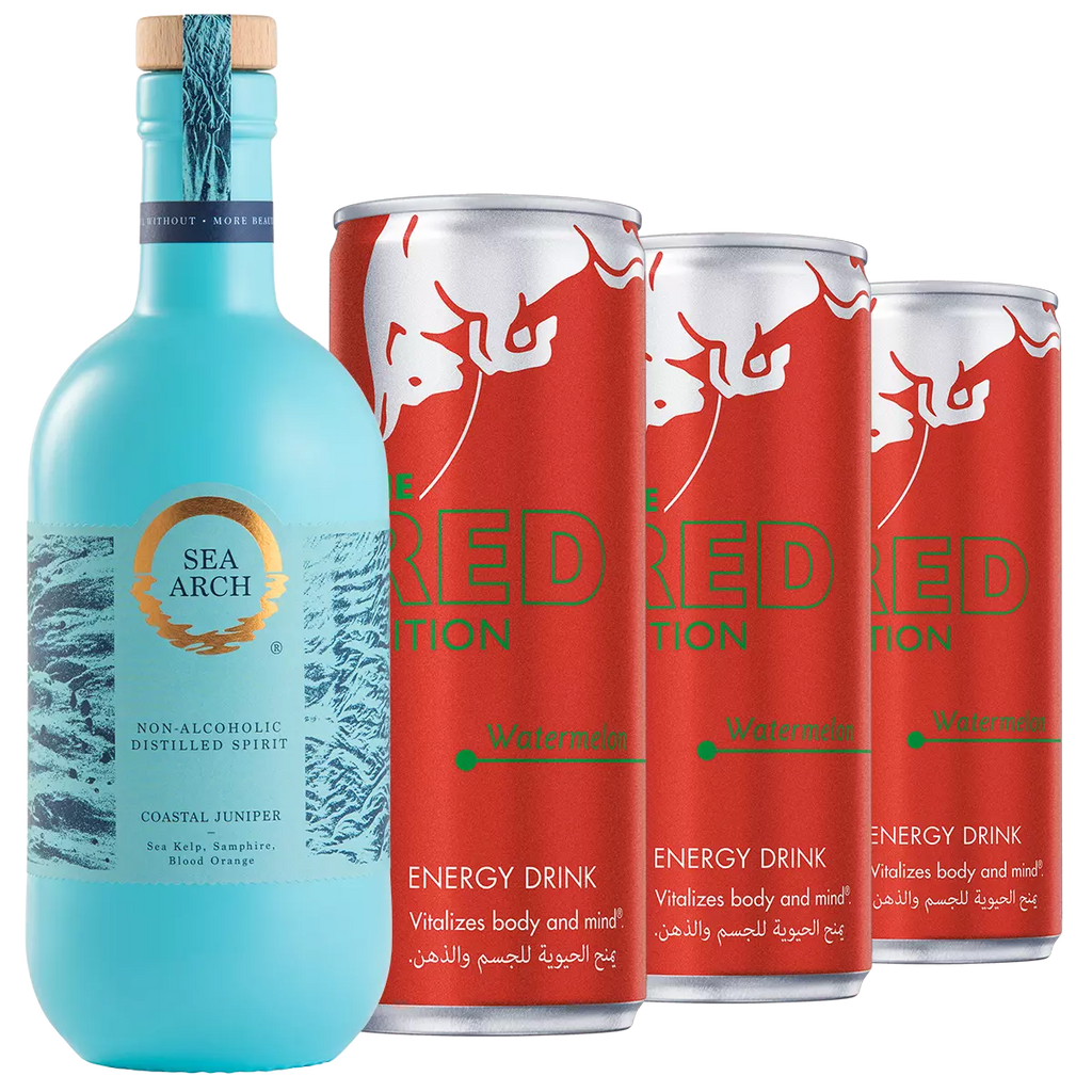 Cocktail Box - Sea Arch Coastal Juniper And Red Bull RED, Mixed Case 1x700ml/3x250ml