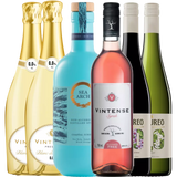 Alcohol Free Wines and Sea Arch Coastal Juniper Taster Bundle, Mixed Case 6x70cl/75cl