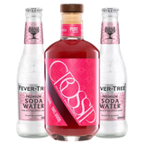 Crossip Non Alcoholic Pure Hibiscus & Fever Tree Premium Soda Water, 1x500ml/2x250ml