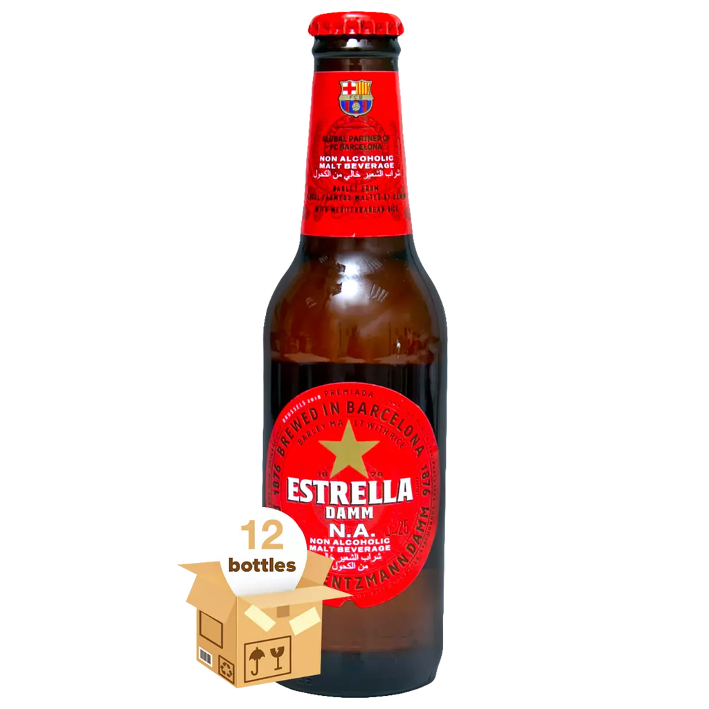 Estrella Dam 0.0% Non Alcoholic Beer, Case 12x25cl