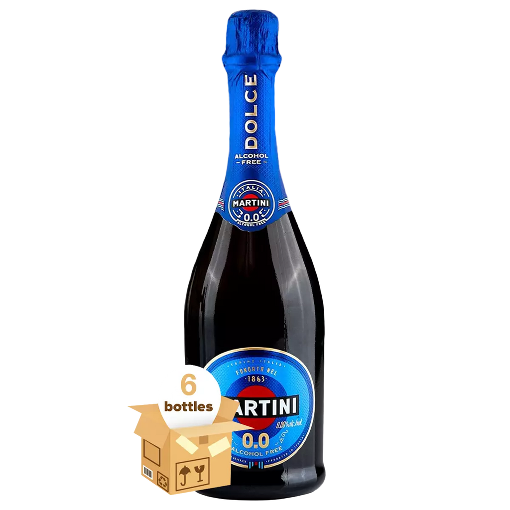 Martini Dolce Non Alcoholic Premium Sparkling Grape Beverage, Case 6x75cl
