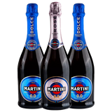 Martini Dolce & Rosé Non Alcoholic Premium Sparkling Grape Bundle, 3x75cl