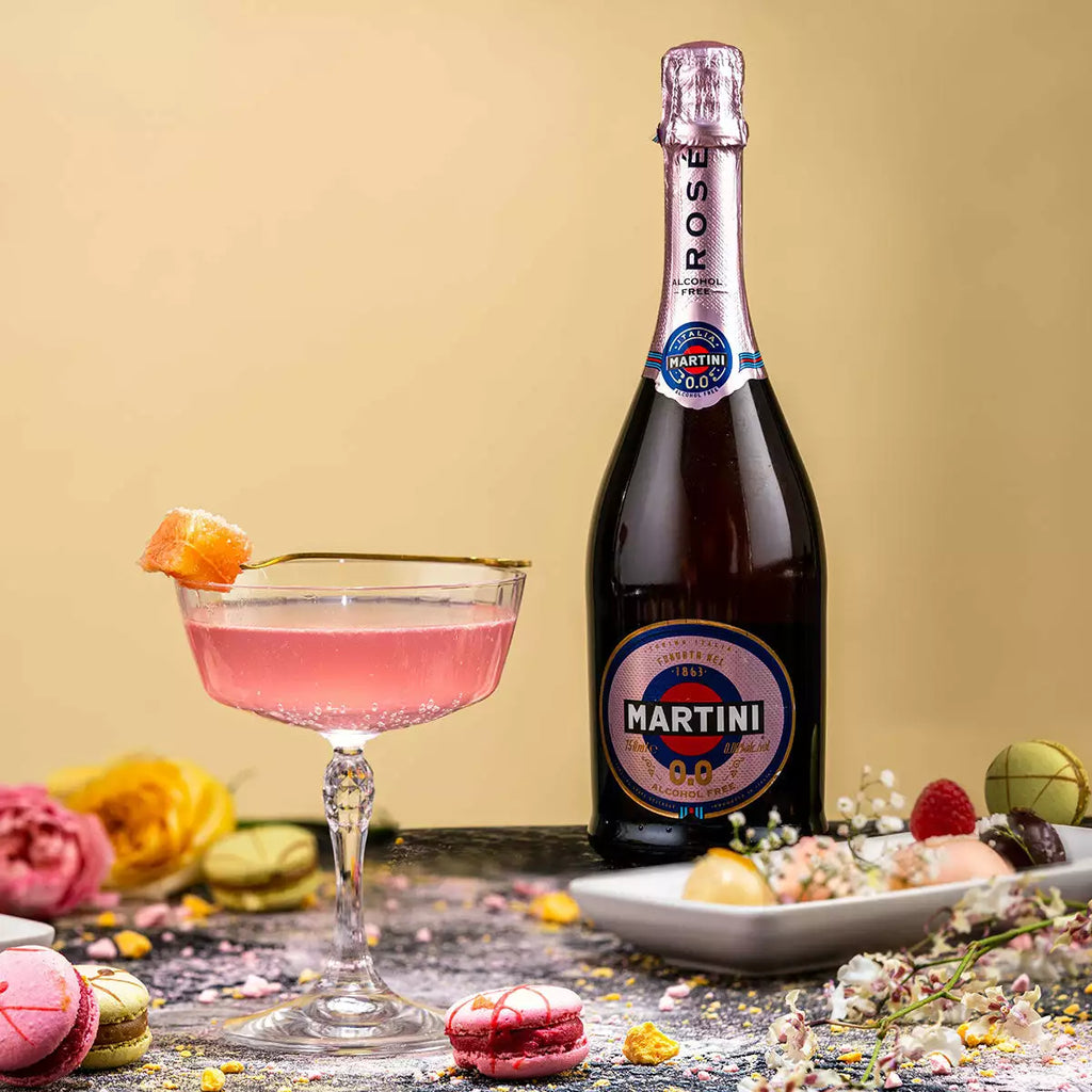 Martini Dolce & Rosé Non Alcoholic Premium Sparkling Grape Bundle, 3x75cl