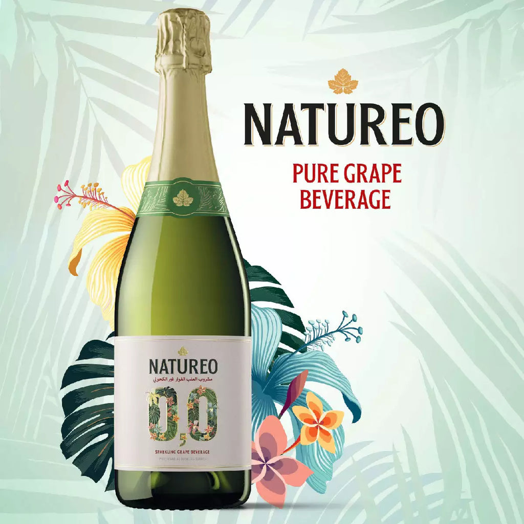 Natureo Sparkling Muscat Grape Beverage 0.0%, 75cl