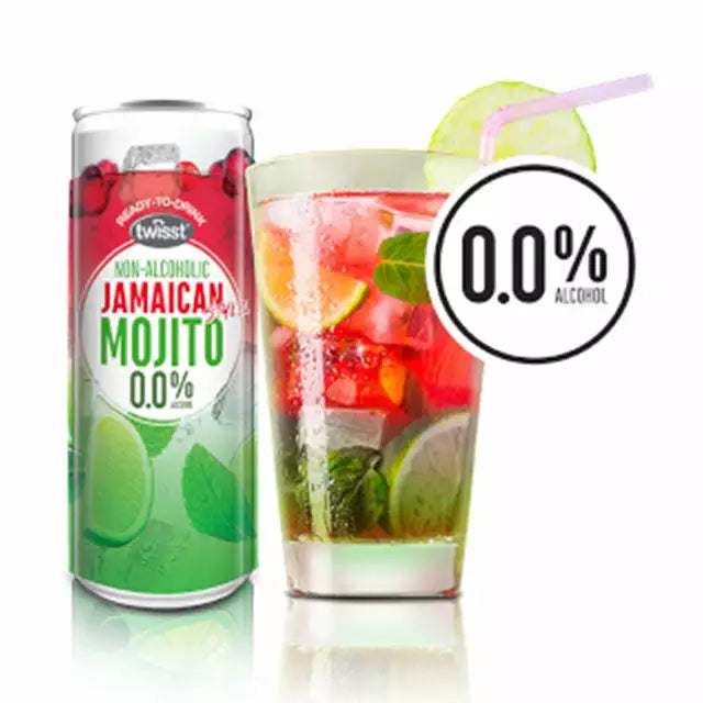 Twisst Jamaican Mojito Non Alcoholic Cocktail, Case 6x240ml